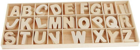 Wooden Capital Letter with Box